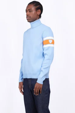 Pulls & Polos*Gertrude Pull Col Roule Bandes Contrastees Ellis Hortensia