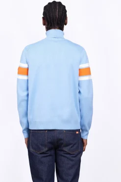 Pulls & Polos*Gertrude Pull Col Roule Bandes Contrastees Ellis Hortensia