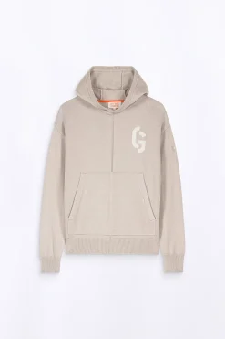 Pulls & Polos*Gertrude Pull En Maille A Capuche Ample Philip Ciment