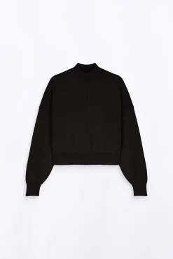 Pulls & Cardigans*Gertrude Pull En Maille Court Col Cheminee Anais Black