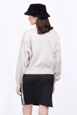 Pulls & Cardigans*Gertrude Pull En Maille Court Col Cheminee Anais Ciment