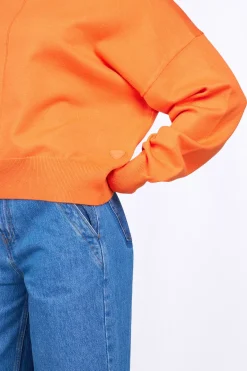 Pulls & Cardigans*Gertrude Pull En Maille Court Col Cheminee Anais Orange