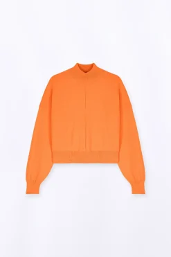 Pulls & Cardigans*Gertrude Pull En Maille Court Col Cheminee Anais Orange