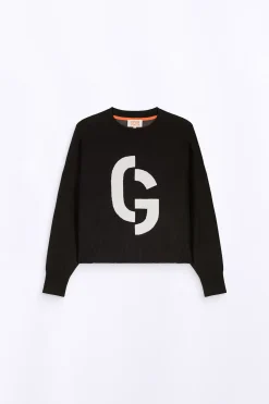Pulls & Cardigans*Gertrude Pull En Maille Jacquard Ample Natalia Black