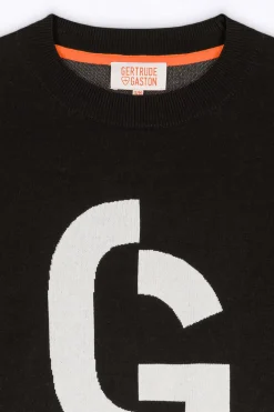 Pulls & Cardigans*Gertrude Pull En Maille Jacquard Ample Natalia Black