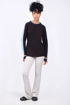 Pulls & Cardigans*Gertrude Pull Long Ajuste En Maille Perlee Aglae Black