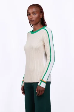 Pulls & Cardigans*Gertrude Pull Long Ajuste En Maille Perlee Aglae Ecru