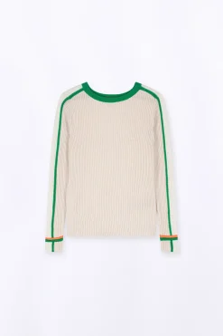 Pulls & Cardigans*Gertrude Pull Long Ajuste En Maille Perlee Aglae Ecru