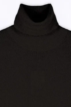 Pulls & Cardigans*Gertrude Pull Long Asymetrique Bi-Matiere Isadora Black