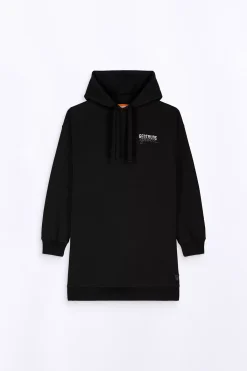 Sweatshirts & Hoodies*Gertrude Robe-Sweat A Capuche Ample Salome Br Black
