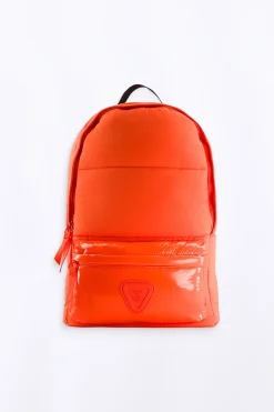 Sacs A Dos & Trousses*Gertrude Sac A Dos Matelasse Bi-Matiere Levia Orange