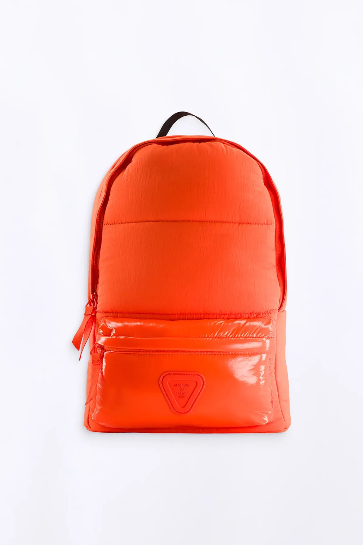 Sacs A Dos & Trousses*Gertrude Sac A Dos Matelasse Bi-Matiere Levia Orange