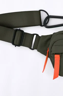 Sacs Banane*Gertrude Sac-Banane En Nylon Double Poches Noe Kaki