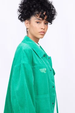 Vestes & Surchemises*Gertrude Sur-Chemise En Velours Cotele Unisexe Aliocha Absinthe