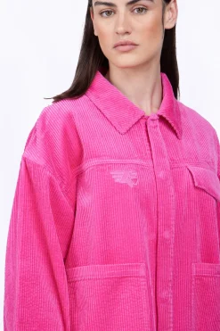 Vestes & Surchemises*Gertrude Surchemise En Velours Cotele Unisexe Aliocha Magenta