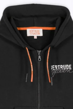 Sweatshirts & Hoodies*Gertrude Sweat A Capuche Avec Fermeture Zippee Little Paul Black