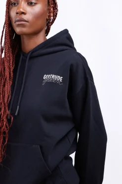Sweatshirts & Hoodies*Gertrude Sweat A Capuche Brode Unisexe Anto Br Black