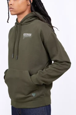 Sweatshirts & Hoodies*Gertrude Sweat A Capuche Brode Unisexe Anto Br Kaki