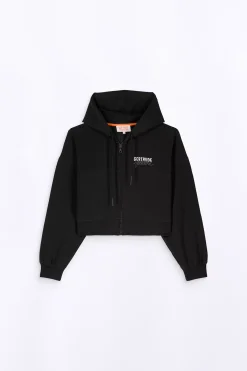 Sweatshirts & Hoodies*Gertrude Sweat A Capuche Cropped Amina Black