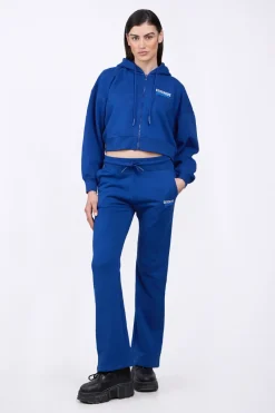 Sweatshirts & Hoodies*Gertrude Sweat A Capuche Cropped Amina Worker Blue