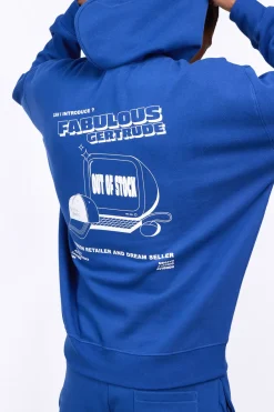 Sweatshirts & Hoodies*Gertrude Sweat A Capuche Unisexe Anto Cap Worker Blue