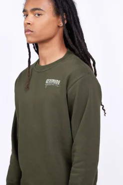 Sweatshirts & Hoodies*Gertrude Sweat Col Rond Unisexe Guillaume Br Kaki