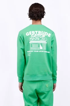 Sweatshirts & Hoodies*Gertrude Sweat Col Rond Unisexe Imprime Au Dos Guillaume Puffer Opaline