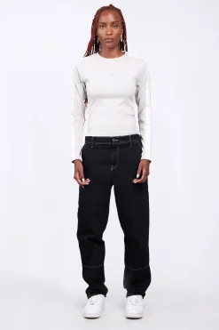 T-Shirts*Gertrude Top Ajuste A Bandes Contrastees Minouchka Ciment