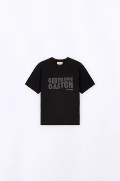 T-Shirts*Gertrude T-Shirt Avec Imprime Poitrine Little Leonce Black
