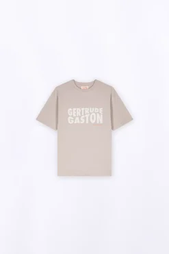 T-Shirts*Gertrude T-Shirt Avec Imprime Poitrine Little Leonce Ciment
