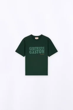 T-Shirts*Gertrude T-Shirt Avec Imprime Poitrine Little Leonce Dark Green