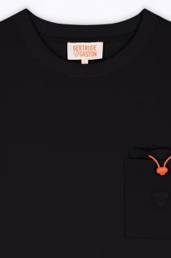 T-Shirts*Gertrude T-Shirt Avec Poche Plaquee Poitrine Barnabe Pocket Black