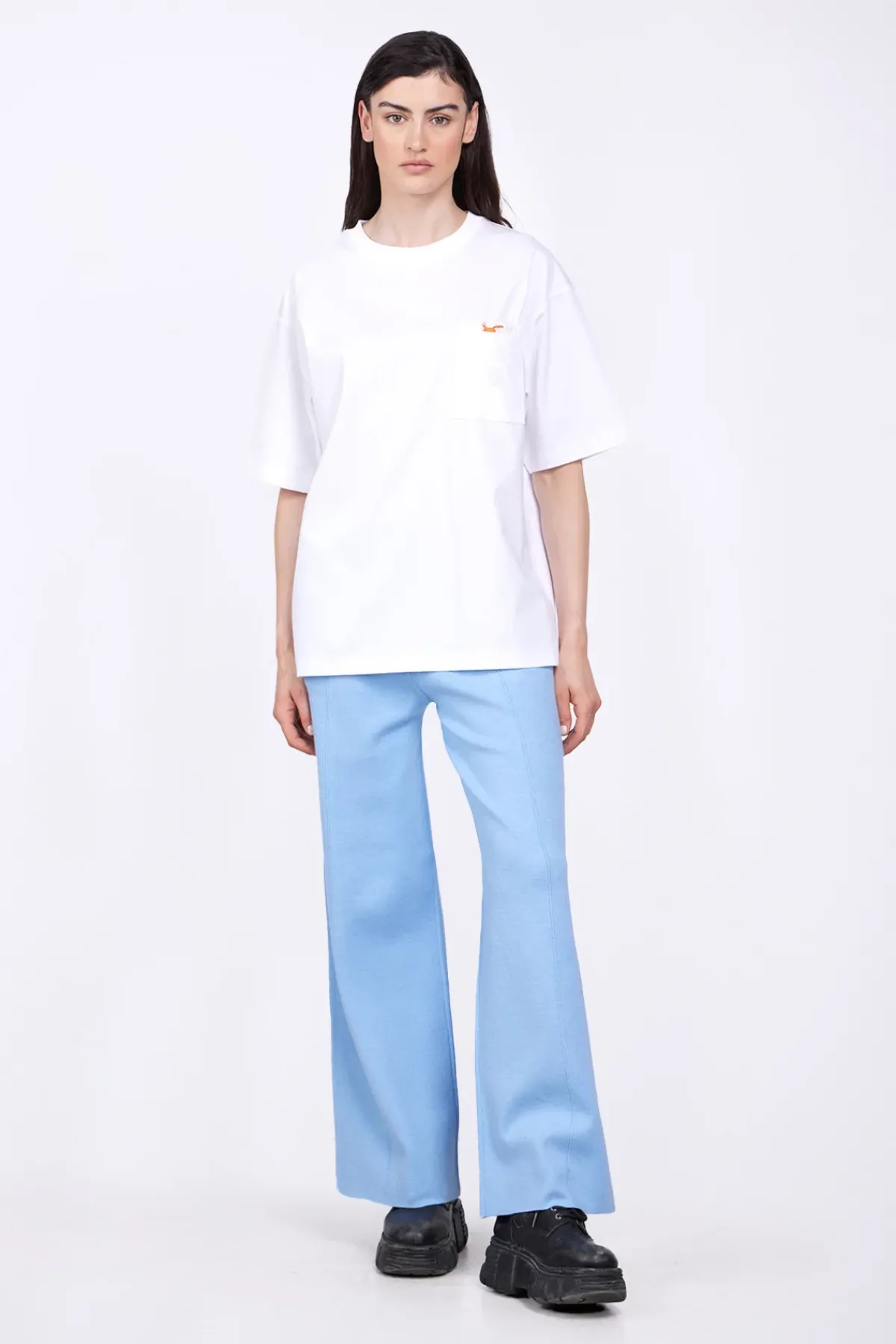 T-Shirts*Gertrude T-Shirt Avec Poche Plaquee Poitrine Barnabe Pocket White