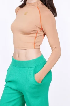 T-Shirts*Gertrude T-Shirt Col Montant Cropped Celine Liege