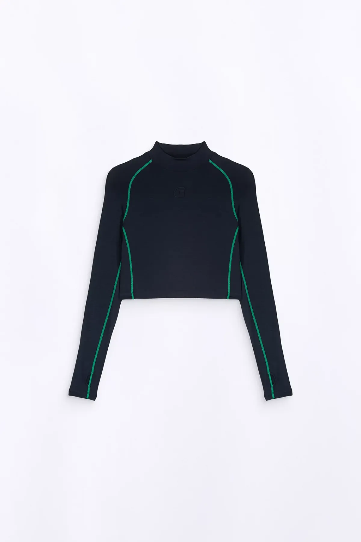 T-Shirts*Gertrude T-Shirt Col Montant Cropped Celine Night