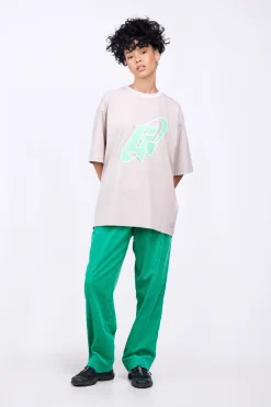 T-Shirts*Gertrude T-Shirt Col Rond Coupe Oversize Barnabe Circle Ciment