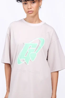 T-Shirts*Gertrude T-Shirt Col Rond Coupe Oversize Barnabe Circle Ciment
