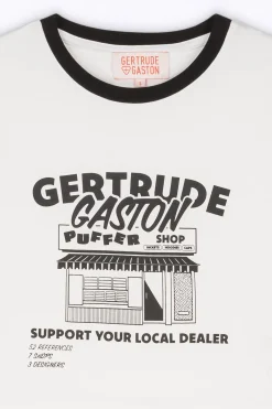 T-Shirts*Gertrude T-Shirt Cropped Imprime Renata Optic White