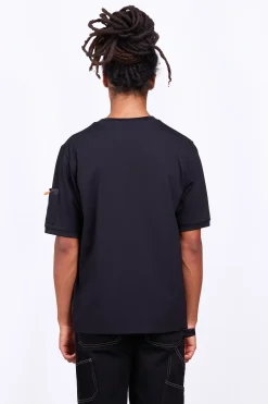 T-Shirts*Gertrude T-Shirt Poche Bi-Matieres Jordan Black