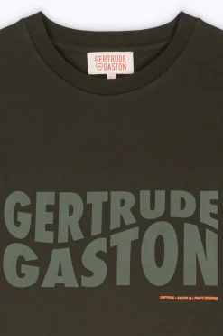 T-Shirts*Gertrude T-Shirt Uni En Coton Leonce Kaki