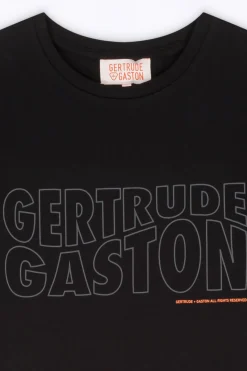 T-Shirts*Gertrude T-Shirt Uni En Coton Regular Lina Black