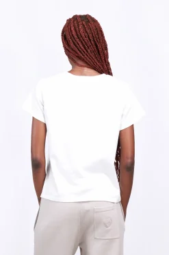 T-Shirts*Gertrude T-Shirt Uni En Coton Regular Lina Optic White