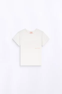 T-Shirts*Gertrude T-Shirt Uni En Coton Regular Lina Optic White