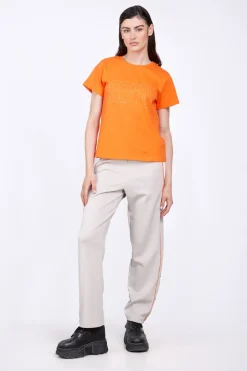 T-Shirts*Gertrude T-Shirt Uni En Coton Regular Lina Orange