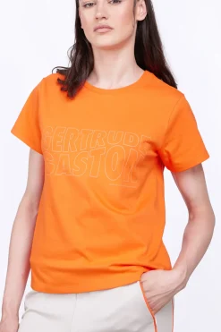 T-Shirts*Gertrude T-Shirt Uni En Coton Regular Lina Orange