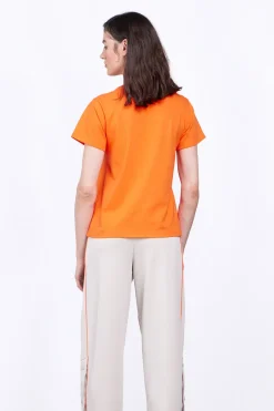 T-Shirts*Gertrude T-Shirt Uni En Coton Regular Lina Orange