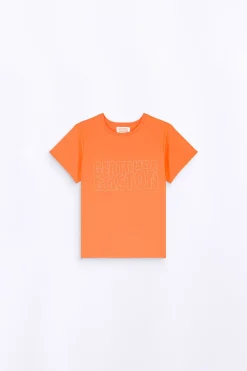 T-Shirts*Gertrude T-Shirt Uni En Coton Regular Lina Orange