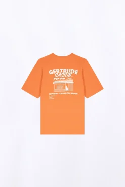 T-Shirts*Gertrude T-Shirt Unisexe Coupe Droite Leonce Puffer Orange