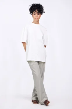 T-Shirts*Gertrude T-Shirt Unisexe Regular Imprime Dos Leonce Twisted Optic White
