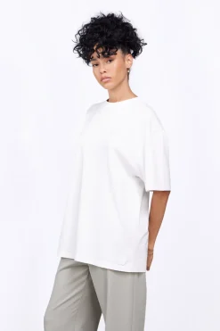 T-Shirts*Gertrude T-Shirt Unisexe Regular Imprime Dos Leonce Twisted Optic White